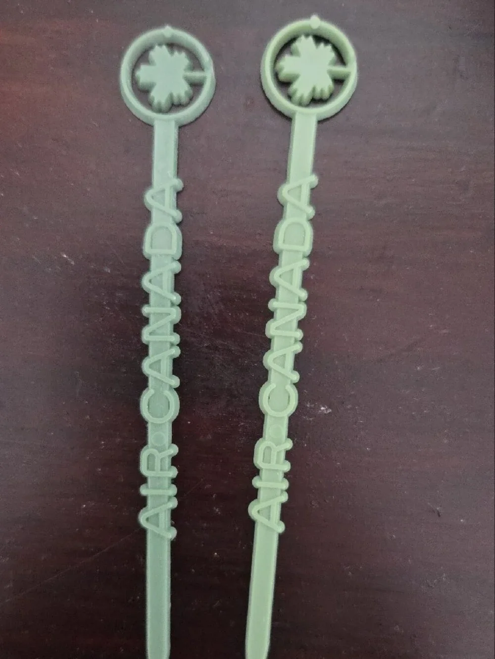 Air Canada Swizzle Sticks Set of 2